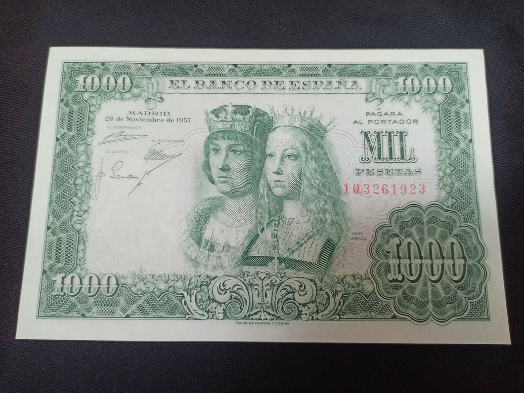 Espagne : 1000 Pesetas 1957 (Ref 3045)