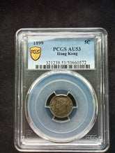 Charger l'image dans la galerie, Hong Kong : 5 Cents 1899 ; PCGS : AU 53

