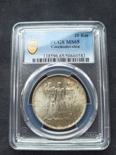 Charger l'image dans la galerie, Czechoslovakia : 20 Korun 1933 ; PCGS : MS 65
