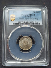 Charger l'image dans la galerie, Serbia : 50 Para 1915 ; PCGS : MS 64
