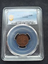 Charger l'image dans la galerie, Austria : 2 heller 1900 ; PCGS : MS 63
