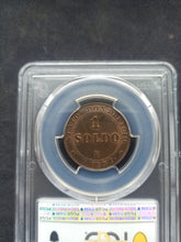 Charger l&#39;image dans la galerie, Italy : Papal States : Soldo 1866 R ; PCGS : MS 63
