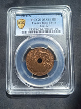 Charger l'image dans la galerie, French Indochina : 1 Cent 1911 A ; PCGS : MS 64
