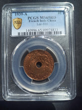 Charger l'image dans la galerie, French Indochina : 1 Cent 1939 A ; PCGS : MS 65
