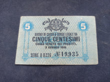Charger l&#39;image dans la galerie, Italie : 5 Centesimi 1918 (Ref 3088)
