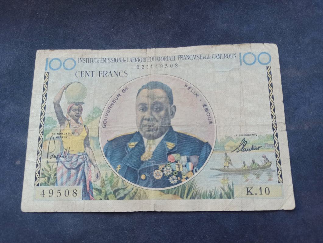 Cameroun : 100 Francs 1957 (Ref 3101)