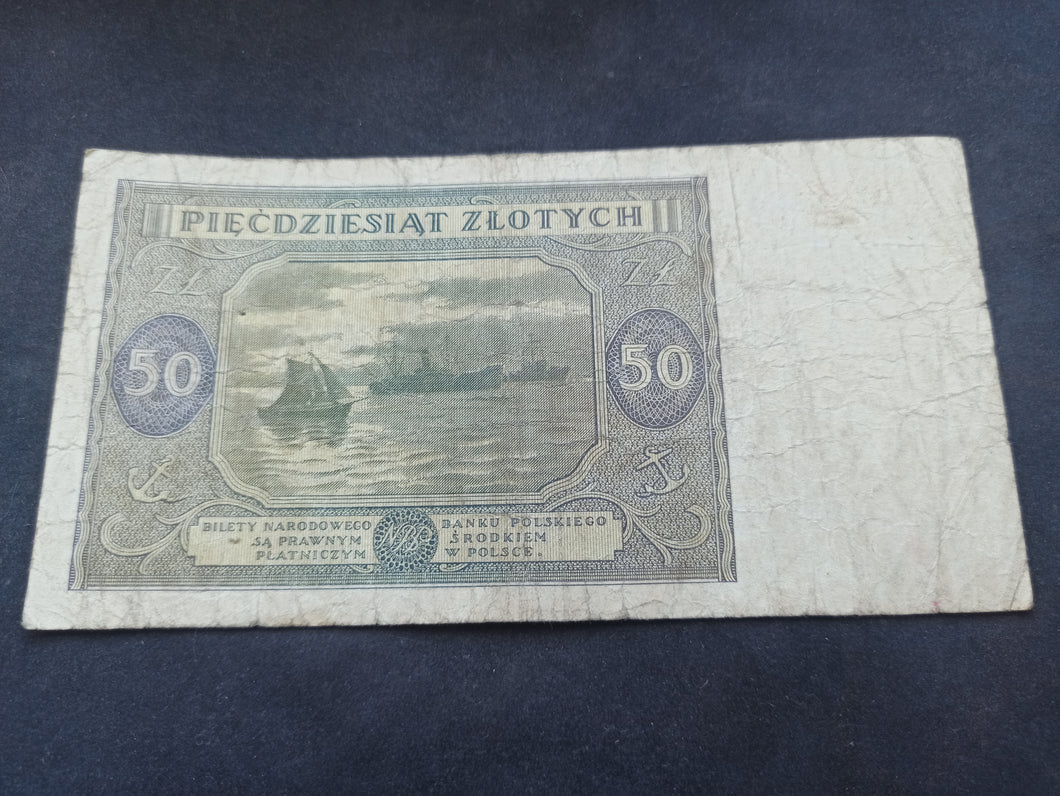 Pologne : 50 Zlotych 1946 (Ref 3080)