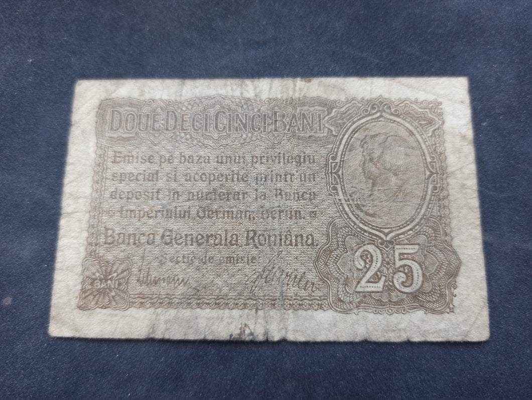 Roumanie : 25 Bani 1917 (Ref 3079)