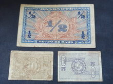 Charger l&#39;image dans la galerie, Allemagne : 1/2 Mark / 5 &amp; 10 Pfennig 1948 (Ref 3092)
