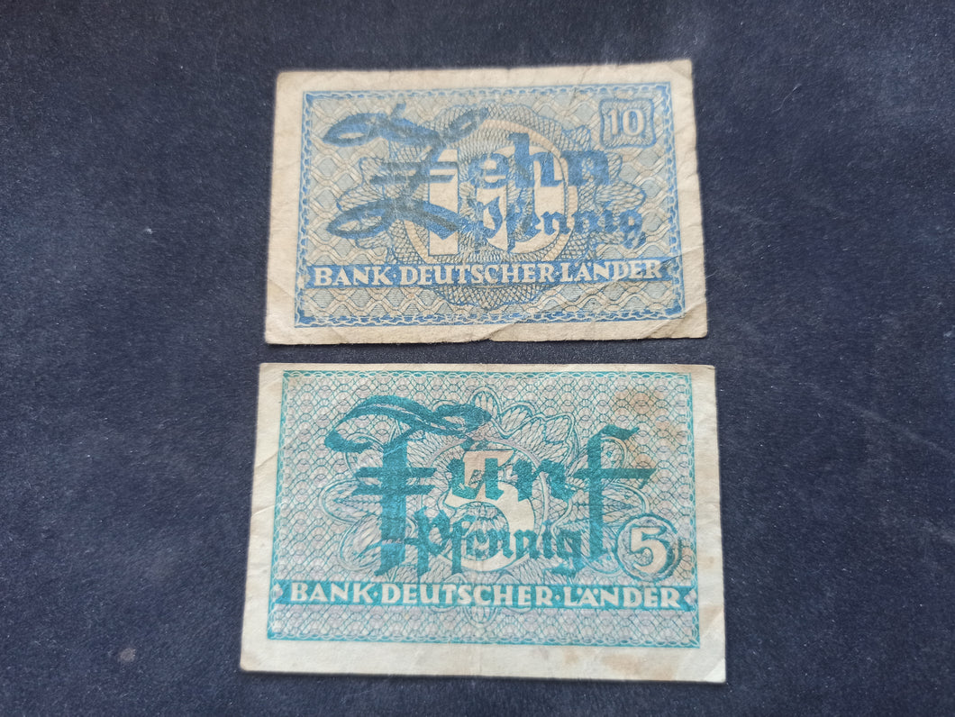 Allemagne : 5 & 10 Pfennig 1948 (Ref 3091)