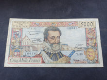 Charger l&#39;image dans la galerie, 5000 Francs Henri IV (2-1-1958) (Ref 3109)
