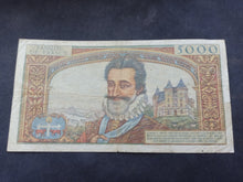 Charger l&#39;image dans la galerie, 5000 Francs Henri IV (2-1-1958) (Ref 3109)
