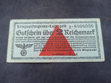 Charger l&#39;image dans la galerie, Allemagne : 2 Reichsmark 1939 Camp Prisonniers (Ref 3094)
