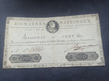 Charger l&#39;image dans la galerie, Assignat 100 Livres 19 Juin 1791 (Ref 3118)
