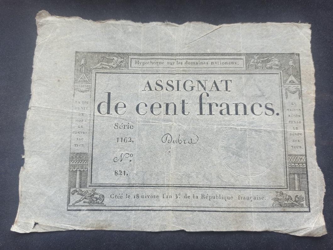 Assignat 100 Francs 18 Nivôse An 3 (Ref 3119)