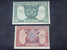 Charger l&#39;image dans la galerie, Indochine : 20 + 50 Cent 1942 (Ref 3133)
