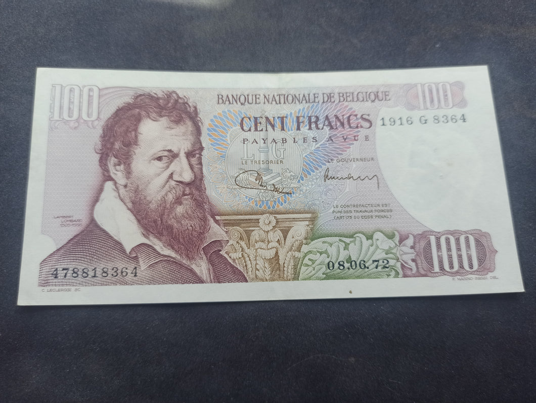 Belgique : 100 Francs 1972 (Ref 3151)