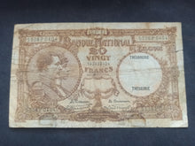 Charger l&#39;image dans la galerie, Belgique : 20 Francs 1929 P 98b (Ref 3159)
