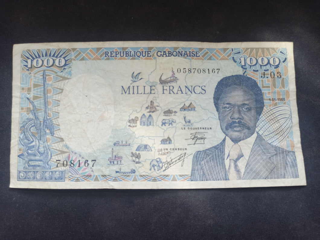 Gabon : 1000 Francs 1988 (Ref 3166)
