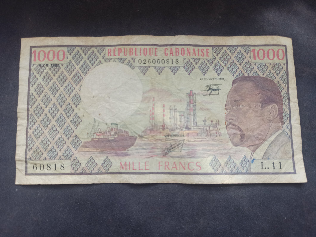 Gabon : 1000 Francs 1984 (Ref 3167)