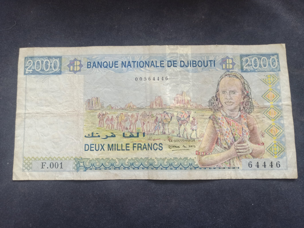 Colonies Françaises : Djibouti : 2000 Francs 1997 (Ref 3172)