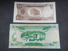 Charger l&#39;image dans la galerie, Ile Maurice : 5 &amp; 10 Rupees 1985 NEUF (Ref 3177)
