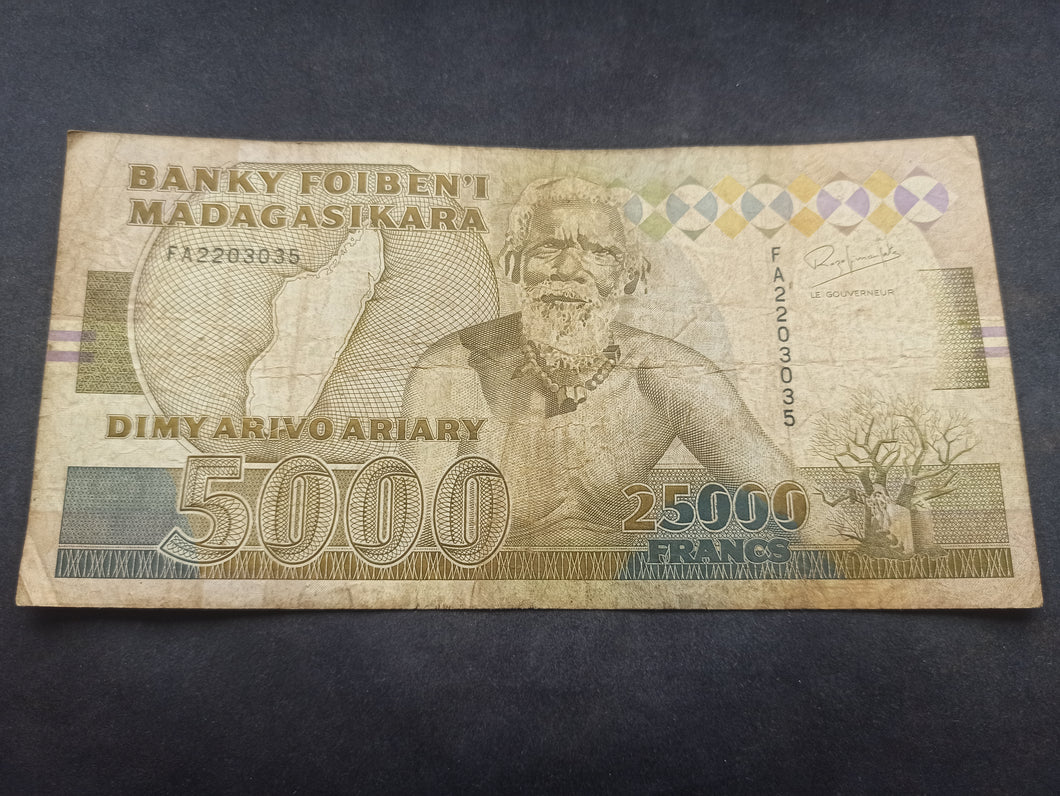 Madagascar : 25000 Francs 1993 (Ref 3175)