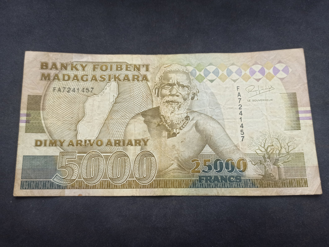 Madagascar : 25000 Francs 1993 (Ref 3176)