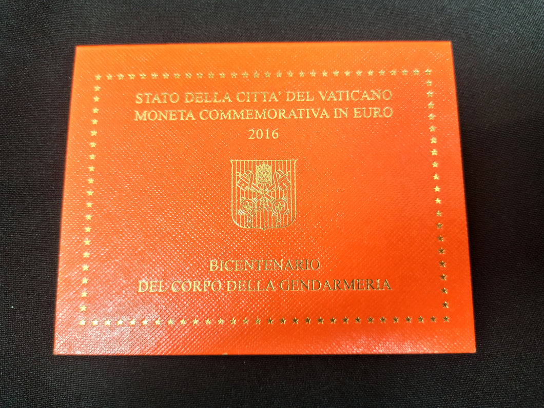 2 Euro Commémorative Vatican 2016 : Gendarmerie