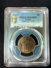 Charger l&#39;image dans la galerie, 5 Centimes 1902 Dupuis ; PCGS : MS 63
