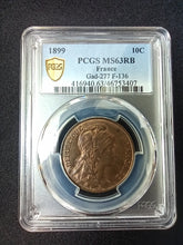 Charger l&#39;image dans la galerie, 10 Centimes 1899 Dupuis ; PCGS : MS 63
