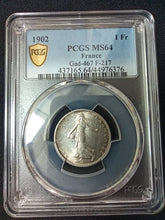Charger l&#39;image dans la galerie, 1 Franc Semeuse 1902 ; PCGS : MS 64

