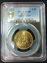 Charger l&#39;image dans la galerie, 2 Francs Commerce 1923 ; PCGS : MS 65
