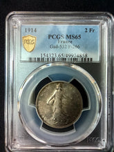 Charger l&#39;image dans la galerie, France : 2 Francs Semeuse 1915 ; PCGS : MS 65
