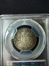 Charger l&#39;image dans la galerie, France : 2 Francs Semeuse 1915 ; PCGS : MS 65
