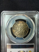 Charger l&#39;image dans la galerie, France : 2 Francs Semeuse 1917 ; PCGS : MS 63
