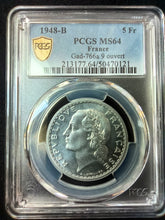 Charger l&#39;image dans la galerie, 5 Francs Lavrillier Alu 1948 B ; PCGS : MS 64
