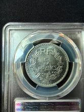 Charger l&#39;image dans la galerie, 5 Francs Lavrillier Alu 1948 B ; PCGS : MS 64
