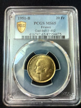 Charger l&#39;image dans la galerie, 20 Francs Guiraud 1951 B ; PCGS : MS 65
