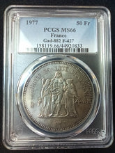 Charger l&#39;image dans la galerie, France : 50 Francs Hercule 1977 ; PCGS : MS 66
