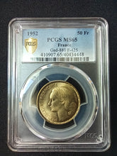 Charger l&#39;image dans la galerie, France : 50 Francs Guiraud 1952 ; PCGS : MS 65
