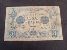 Charger l'image dans la galerie, 5 Francs Bleu 22 Aout 1912 (Ref 3201)
