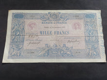 Charger l'image dans la galerie, 1000 Francs Bleu &amp; Rose 24 Décembre 1919 (Ref 3222)
