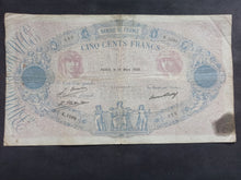 Charger l'image dans la galerie, 500 Francs Bleu &amp; Rose 19 Mars 1928 (Ref 3221)
