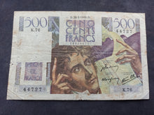 Charger l'image dans la galerie, 500 Francs Chateaubriand (28-3-1946) (Ref 3231)
