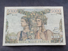 Charger l'image dans la galerie, 5000 Francs Terre &amp; Mer (2-1-1953) (Ref 3234)
