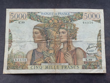 Charger l'image dans la galerie, 5000 Francs Terre &amp; Mer (7-2-1952) (Ref 3235)
