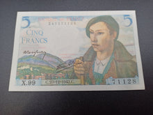 Charger l'image dans la galerie, 5 Francs Berger (23-12-1943) Qualité SPL ; Alp X.99
