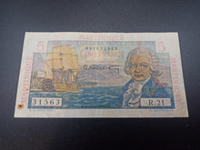 Charger l'image dans la galerie, Martinique : 5 Francs 1947 Bougainville (Ref 3245)
