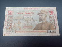 Charger l'image dans la galerie, Martinique : 20 Francs 1947 Emile Gentil (Ref 3246)
